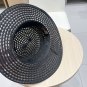 LV beach hat, fresh and light flat-top French sun protection hat for taking photos (9)