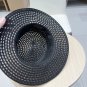 LV beach hat, fresh and light flat-top French sun protection hat for taking photos (9)