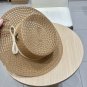 LV beach hat, fresh and light flat-top French sun protection hat for taking photos (10)