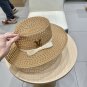 LV beach hat, fresh and light flat-top French sun protection hat for taking photos (10)