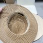 LV beach hat, fresh and light flat-top French sun protection hat for taking photos (10)