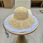 LV beach hat, fresh and light flat-top French sun protection hat for taking photos (12)