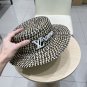 LV beach hat, fresh and light flat-top French sun protection hat for taking photos (13)