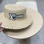 LV beach hat, fresh and light flat-top French sun protection hat for taking photos (14)
