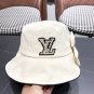 LV beach hat, fresh and light flat-top French sun protection hat for taking photos (15)