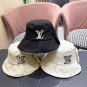 LV beach hat, fresh and light flat-top French sun protection hat for taking photos (15)