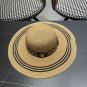 LV beach hat, fresh and light flat-top French sun protection hat for taking photos (18)