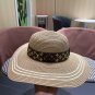 LV beach hat, fresh and light flat-top French sun protection hat for taking photos (19)