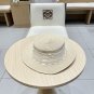 LV beach hat, fresh and light flat-top French sun protection hat for taking photos (20)