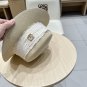 LV beach hat, fresh and light flat-top French sun protection hat for taking photos (20)
