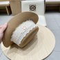 LV beach hat, fresh and light flat-top French sun protection hat for taking photos (21)