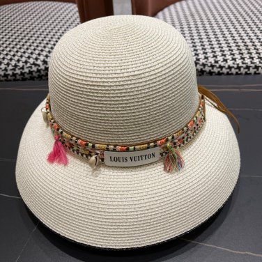 LV's 2025 new resort-style straw hat, a must-have for travel, super easy to match (30)