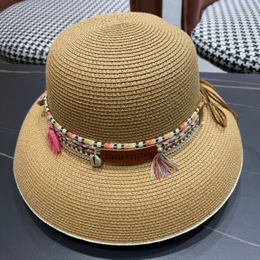 LV's 2025 new resort-style straw hat, a must-have for travel, super easy to match (31)