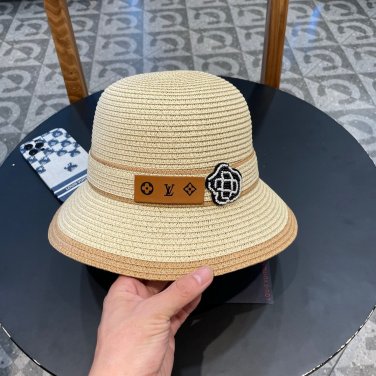 LV's 2025 new resort-style straw hat, a must-have for travel, super easy to match (54)