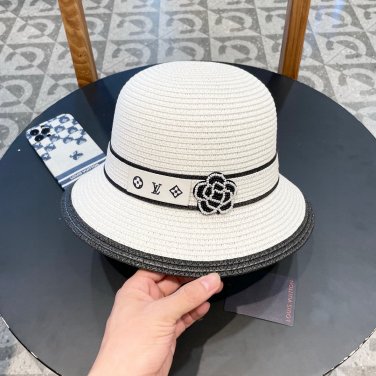 LV's 2025 new resort-style straw hat, a must-have for travel, super easy to match (55)