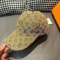 The new LV original single baseball cap with print, made of top-grain cowhide (15)