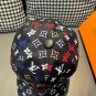 The new LV original single baseball cap with print, made of top-grain cowhide (4)