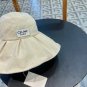 Celine's new spring and summer fisherman's hat, canvas hat, straw woven sunshade (9)