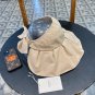 Celine's new spring and summer fisherman's hat, canvas hat, straw woven sunshade (10)