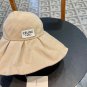 Celine's new spring and summer fisherman's hat, canvas hat, straw woven sunshade (10)