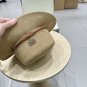 Celine's new spring and summer fisherman's hat, canvas hat, straw woven sunshade (12)