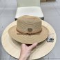 Celine's new spring and summer fisherman's hat, canvas hat, straw woven sunshade (12)