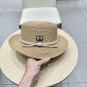 Celine's new spring and summer fisherman's hat, canvas hat, straw woven sunshade (14)