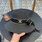 Celine's new spring and summer fisherman's hat, canvas hat, straw woven sunshade (17)