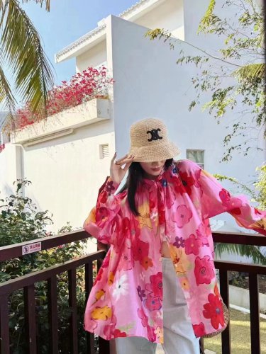 Celine's new spring and summer fisherman's hat, canvas hat, straw woven sunshade (28)