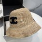 Celine's new spring and summer fisherman's hat, canvas hat, straw woven sunshade (28)