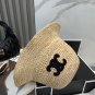 Celine's new spring and summer fisherman's hat, canvas hat, straw woven sunshade (28)