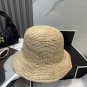 Celine's new spring and summer fisherman's hat, canvas hat, straw woven sunshade (29)