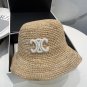 Celine's new spring and summer fisherman's hat, canvas hat, straw woven sunshade (29)