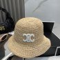 Celine's new spring and summer fisherman's hat, canvas hat, straw woven sunshade (29)
