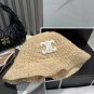 Celine's new spring and summer fisherman's hat, canvas hat, straw woven sunshade (29)