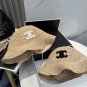 Celine's new spring and summer fisherman's hat, canvas hat, straw woven sunshade (29)
