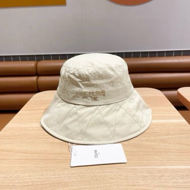 Celine's new spring and summer fisherman's hat, canvas hat, straw woven sunshade (36)