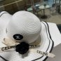Celine's new spring and summer fisherman's hat, canvas hat, straw woven sunshade (38)