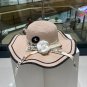 Celine's new spring and summer fisherman's hat, canvas hat, straw woven sunshade (39)