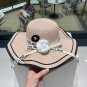 Celine's new spring and summer fisherman's hat, canvas hat, straw woven sunshade (39)