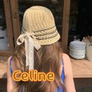 Celine's new spring and summer fisherman's hat, canvas hat, straw woven sunshade (41)