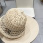 Celine's new spring and summer fisherman's hat, canvas hat, straw woven sunshade (41)