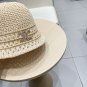 Celine's new spring and summer fisherman's hat, canvas hat, straw woven sunshade (42)