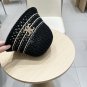 Celine's new spring and summer fisherman's hat, canvas hat, straw woven sunshade (43)