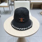 Celine's new spring and summer fisherman's hat, canvas hat, straw woven sunshade (44)