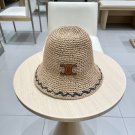 Celine's new spring and summer fisherman's hat, canvas hat, straw woven sunshade (46)