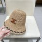 Celine's new spring and summer fisherman's hat, canvas hat, straw woven sunshade (46)