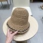 Celine's new spring and summer fisherman's hat, canvas hat, straw woven sunshade (46)