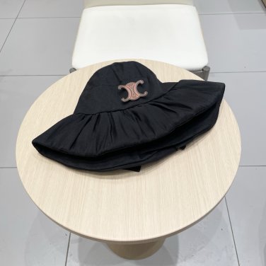 Celine's new spring and summer fisherman's hat, canvas hat, straw woven sunshade (47)