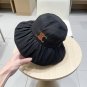 Celine's new spring and summer fisherman's hat, canvas hat, straw woven sunshade (47)